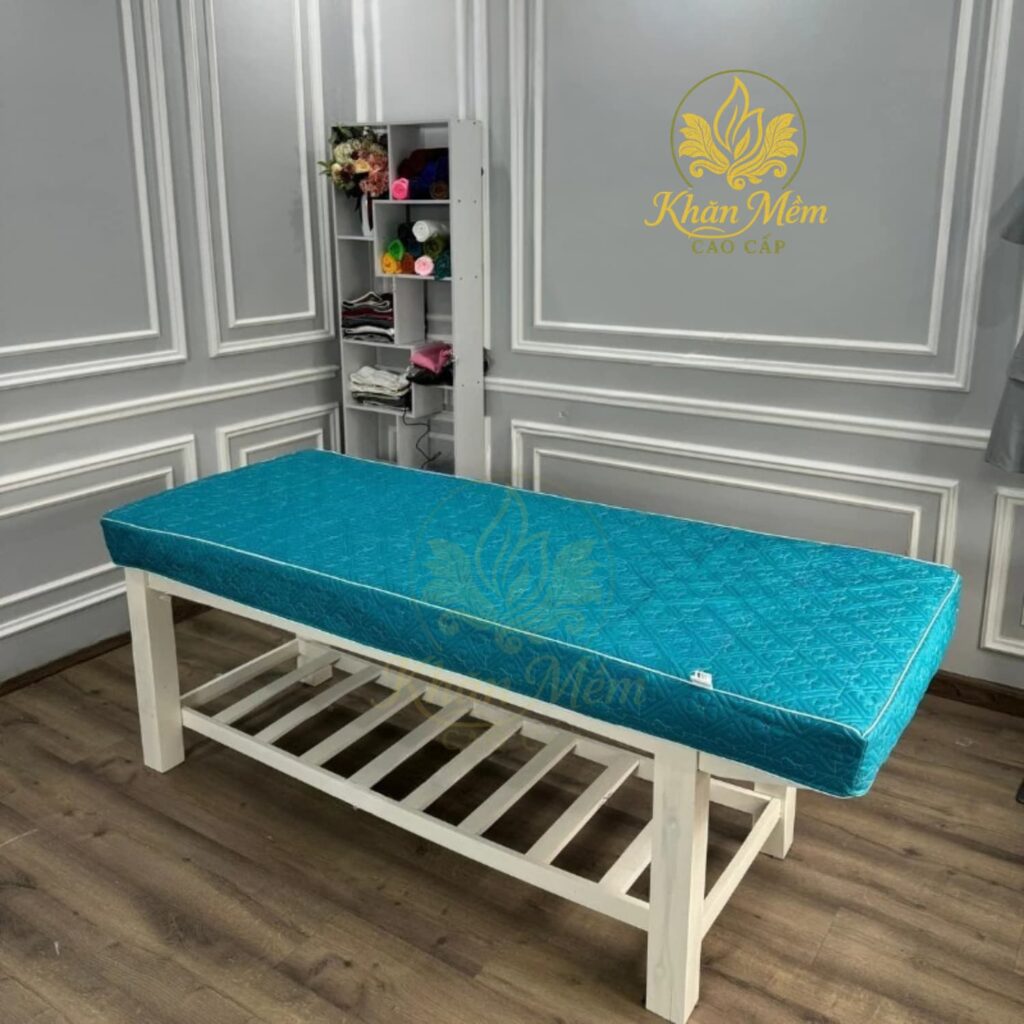 bọc đệm spa vải poly chần bông