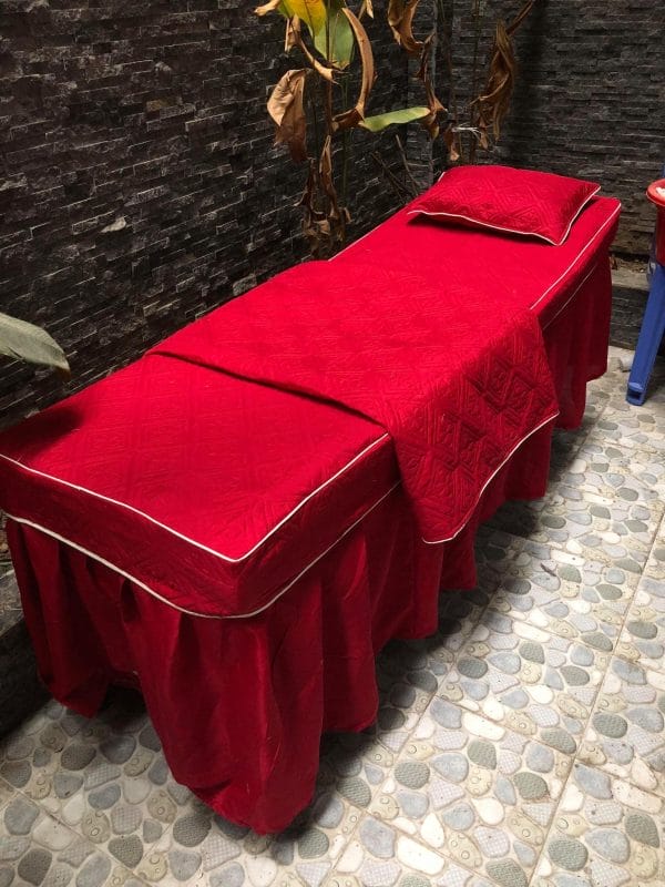 Bộ Ga Gối Satin Chần Bông