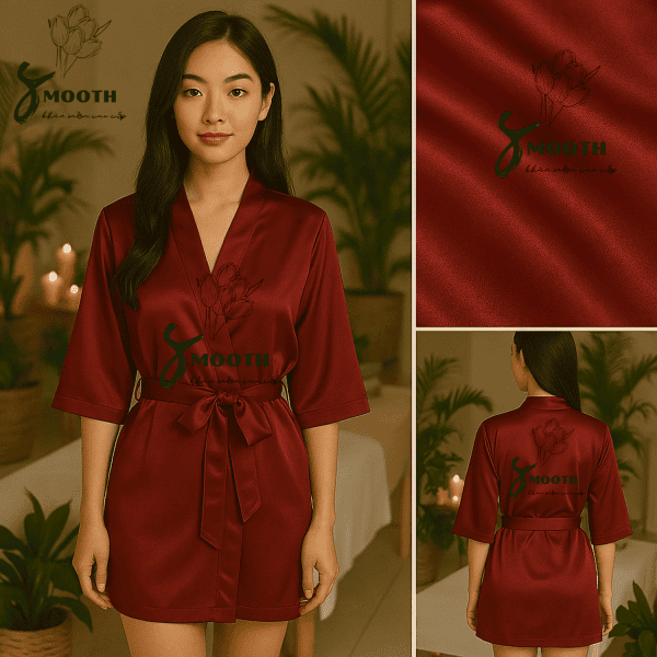 áo choàng tắm phi lụa