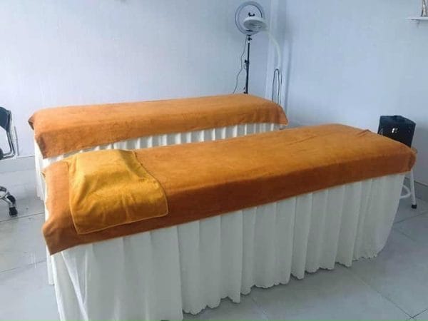 khăn trải giường spa