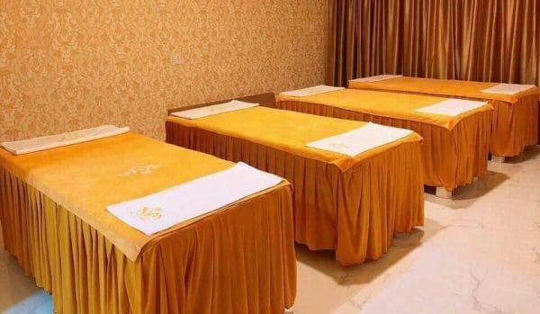 khăn trải giường spa