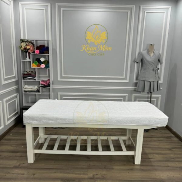 bọc đệm spa vải poly chần bông