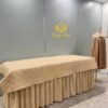 tấm phủ giường spa cotton chần bông