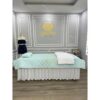 tấm phủ giường spa cotton chần bông