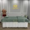 tấm phủ giường spa cotton chần bông
